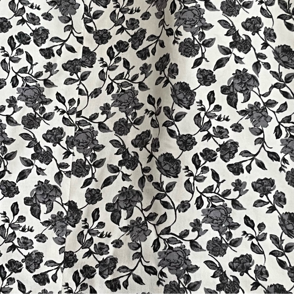 Black and White Floral 40R Slim Cotton Blend Blazer by J Ferrar - Picture 5 of 7